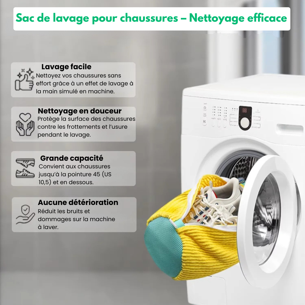 WashBag™ - Sac De Lavage Pour Chaussures En Machine