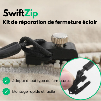 SwiftZip™ - Kit réparation fermeture éclair