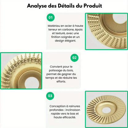 Disqueo™ - Kit De Disques Ponçage Et Sculpture Bois