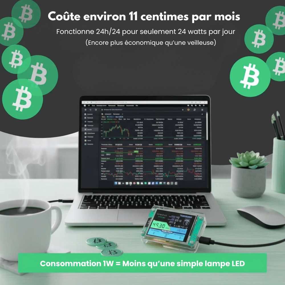 BitDrop™ - Appareil Pour Minage Bitcoin Automatique Et Économique
