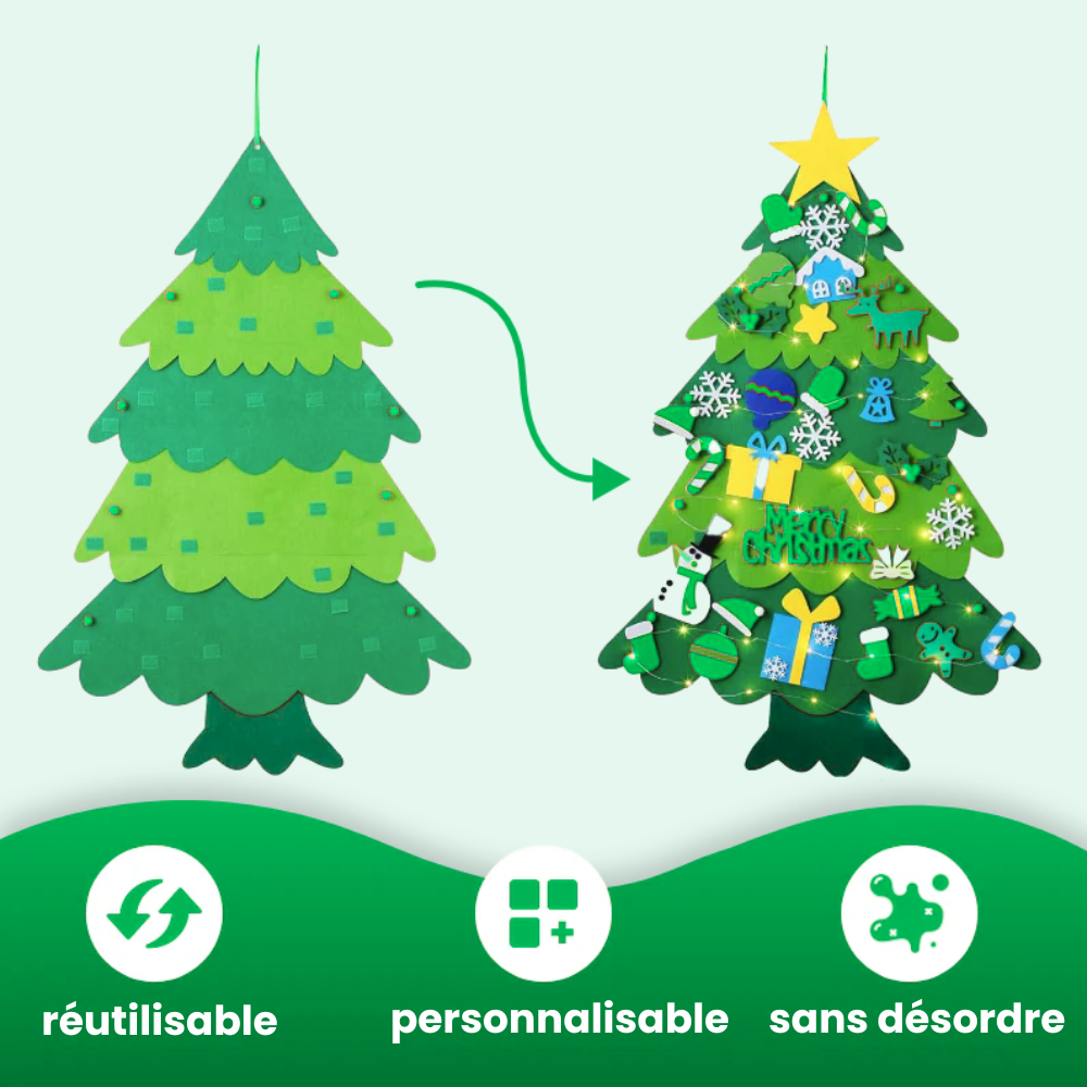 TreeTots™ - Sapin De Noël En Feutrine Pour Enfant