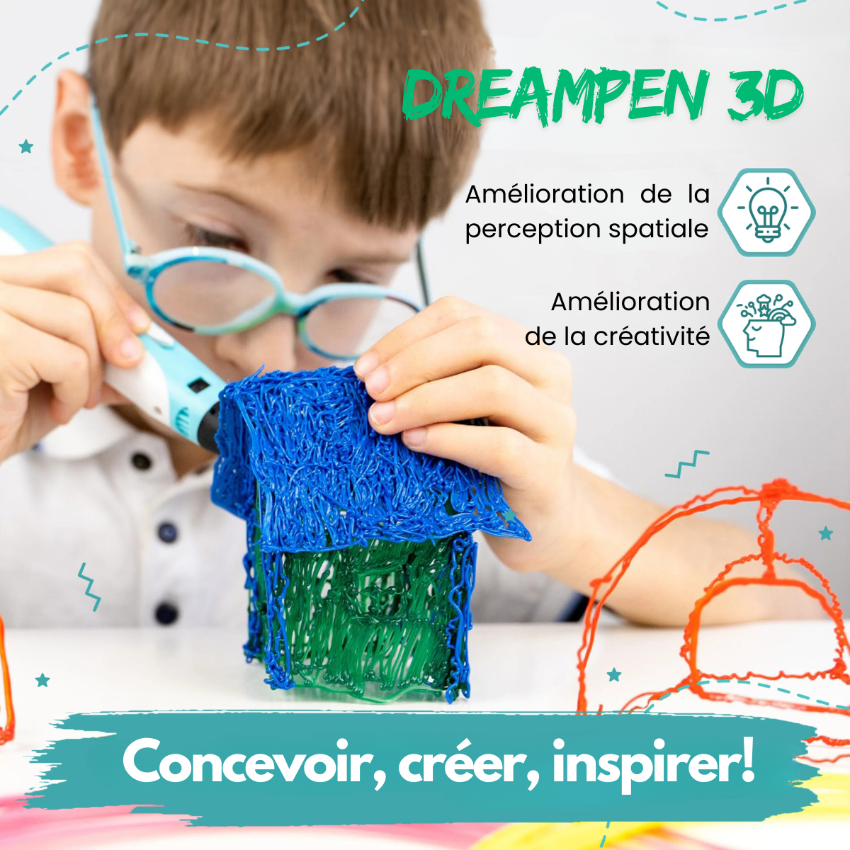 DreamPen™ - Kit Créatif stylo 3D