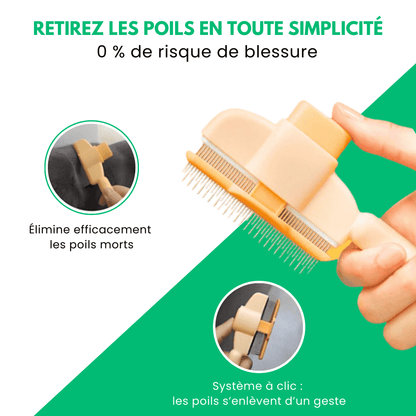 Veluto™ - Brosse Anti-Poils Chien & Chat
