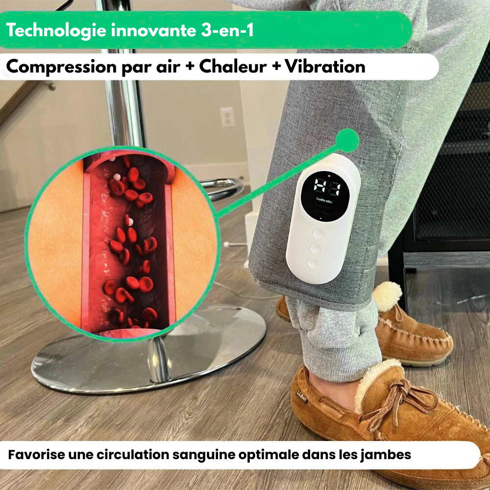 FlowFit™ - Massage 3-En-1 : Compression, Chaleur Et Vibration
