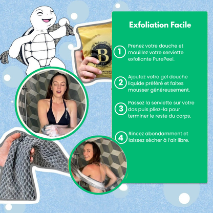 PurePeel™ - Serviette De Douche Exfoliante Antibactérienne