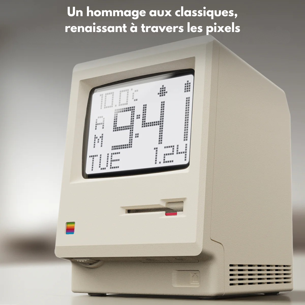 Maclock™ - Horloge Numérique Rétro