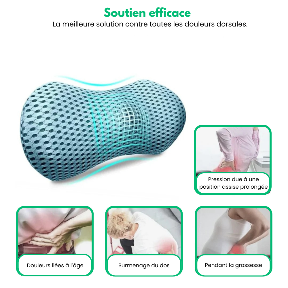 Postureo™ - Coussin Lombaire Orthopédique