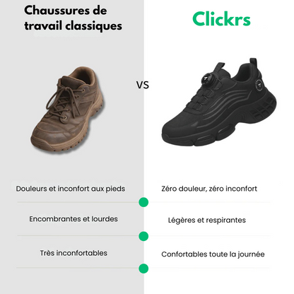 Clickrs™ - Baskets De Sécurité Ultra Confort Et Résistantes