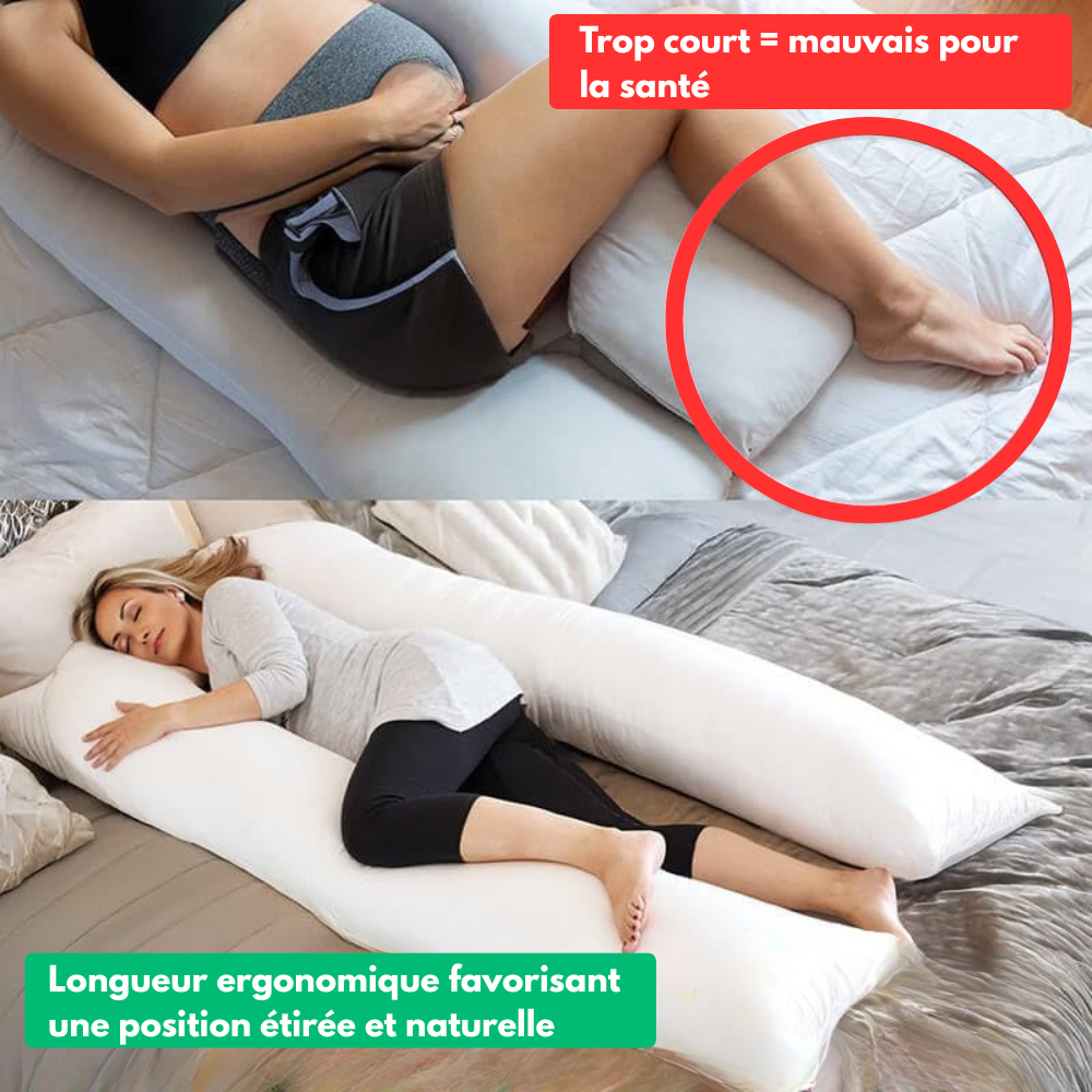 SomniFlex™ - Le Coussin 2-En-1 Pour Un Sommeil Profond Et Réparateur