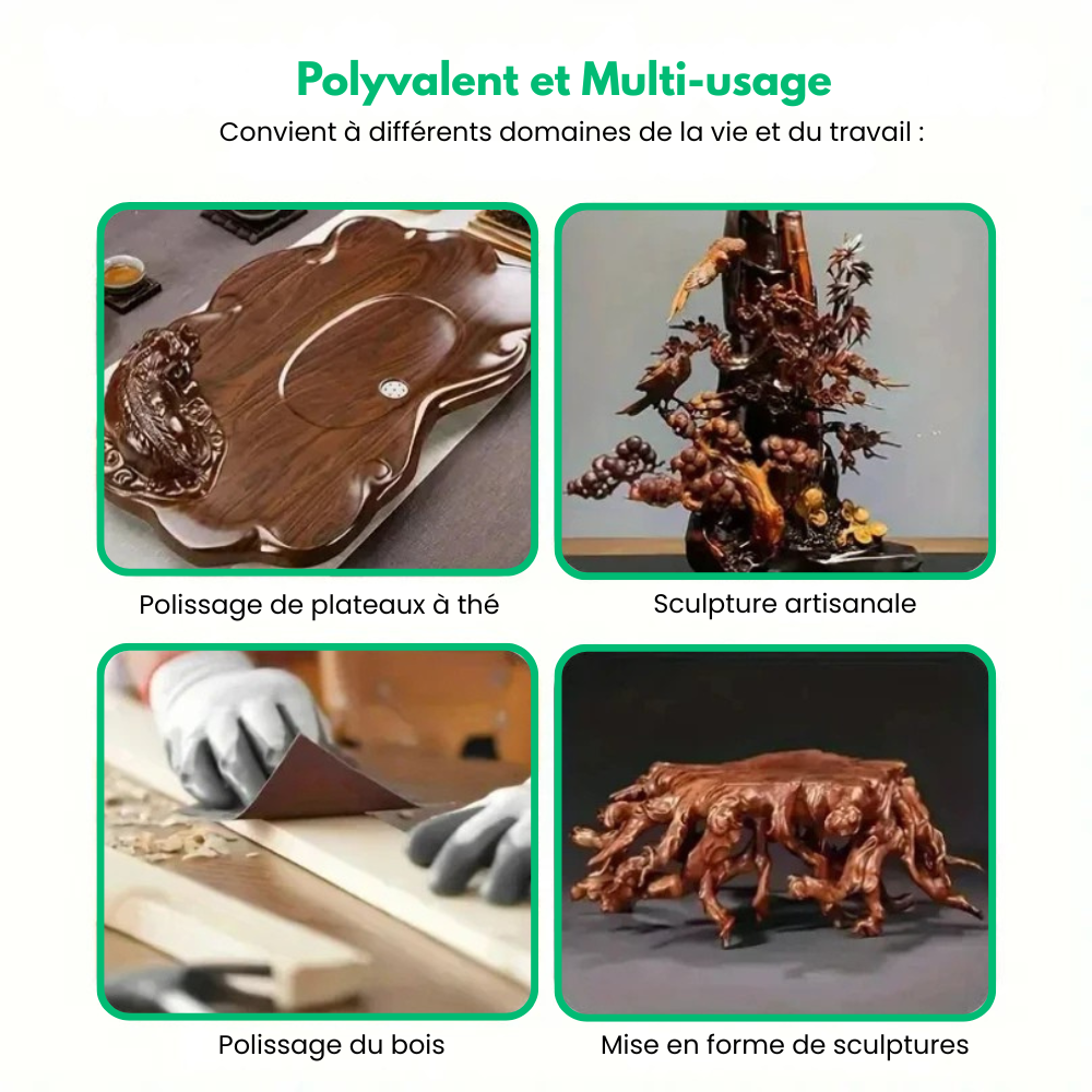 Disqueo™ - Kit De Disques Ponçage Et Sculpture Bois