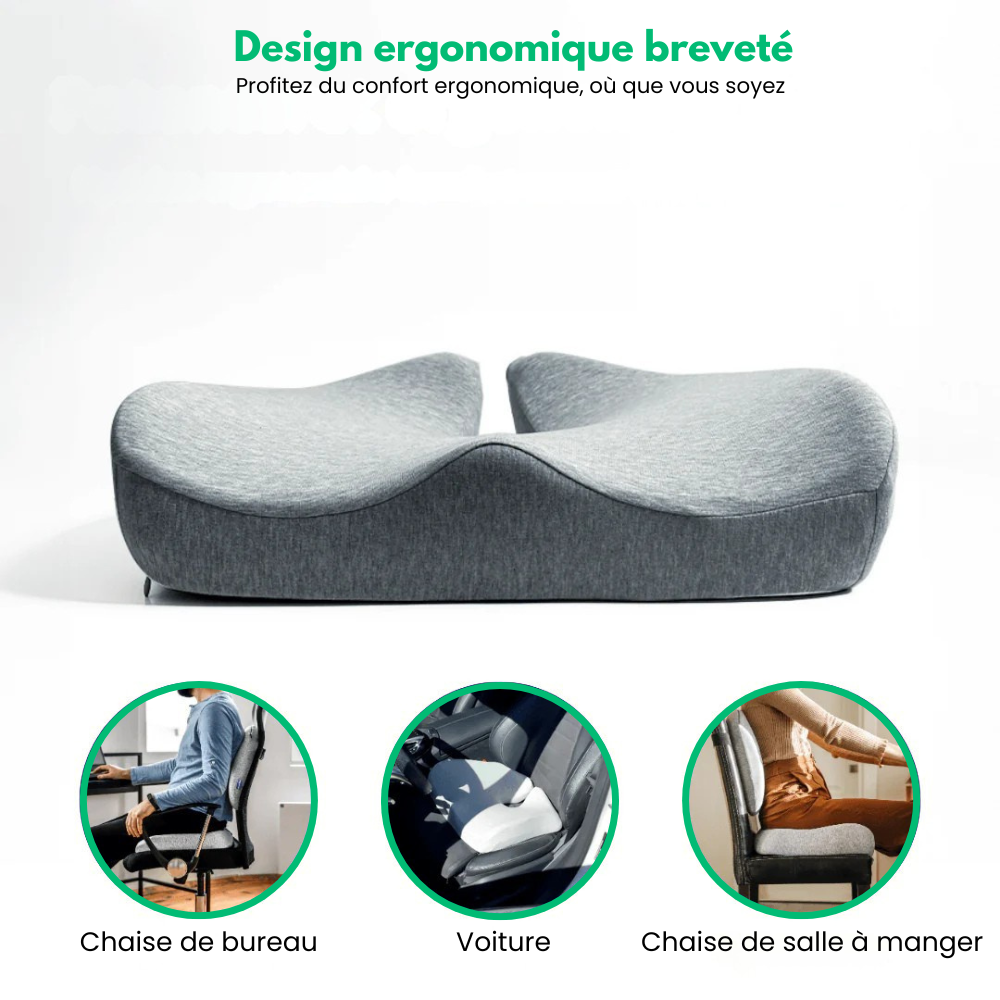 PosturePad™ - Coussin De Soutien Lombaire Et Coccyx