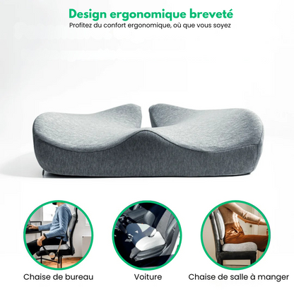 PosturePad™ - Coussin De Soutien Lombaire Et Coccyx