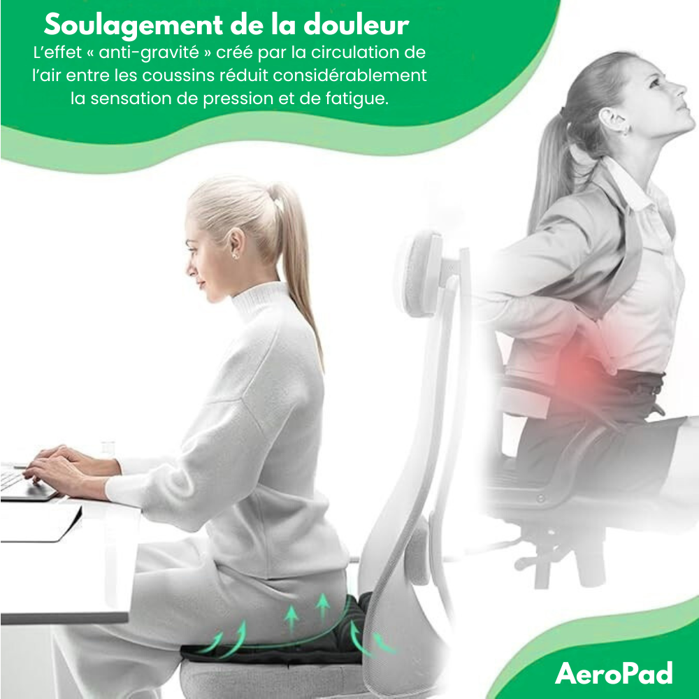 AeroPad™ - Coussin Gonflable Pour Sièges