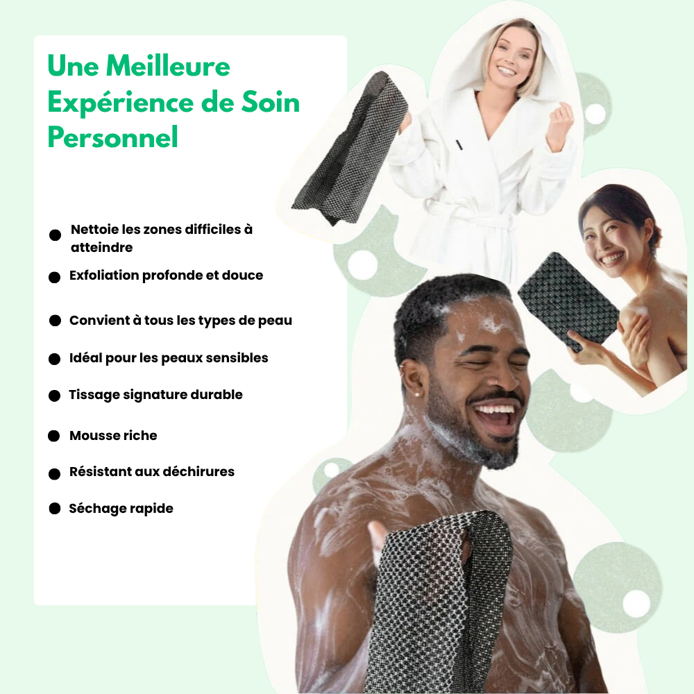 PurePeel™ - Serviette De Douche Exfoliante Antibactérienne