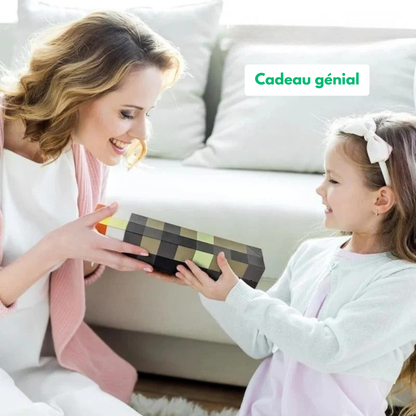 PixelTorch™ - Lampe Torche Minecraft Rechargeable