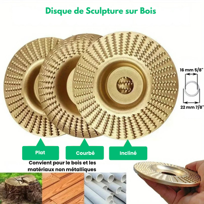 Disqueo™ - Kit De Disques Ponçage Et Sculpture Bois