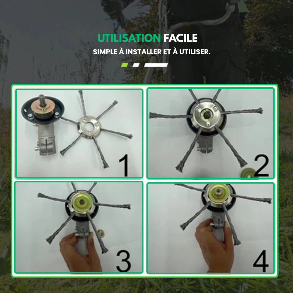 Blade™ - Tête De Débroussailleuse En Fil Acier