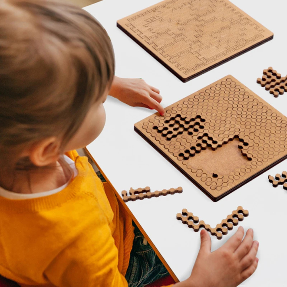 PuzzleLab™ - Casse-Tête En Bois Avec Pièces Uniques