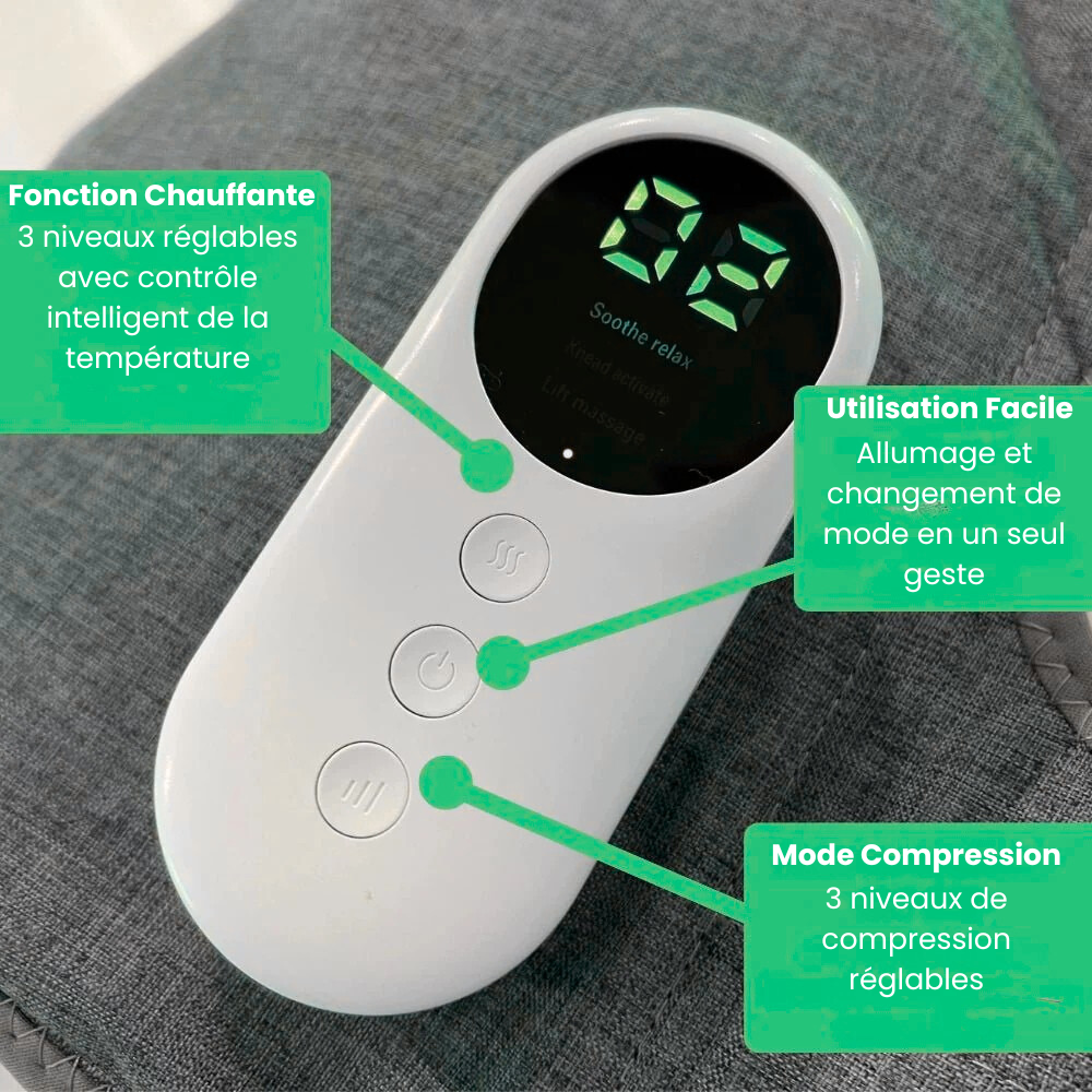 FlowFit™ - Massage 3-En-1 : Compression, Chaleur Et Vibration
