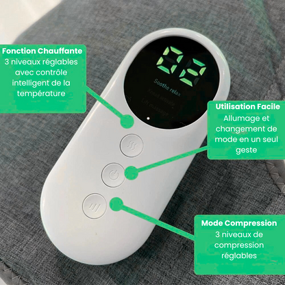 FlowFit™ - Massage 3-En-1 : Compression, Chaleur Et Vibration
