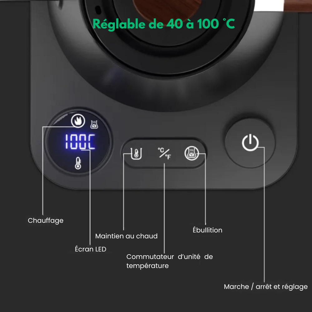 Stera™ - La Bouilloire Réglable 100% Inox