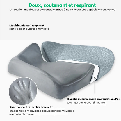 PosturePad™ - Coussin De Soutien Lombaire Et Coccyx