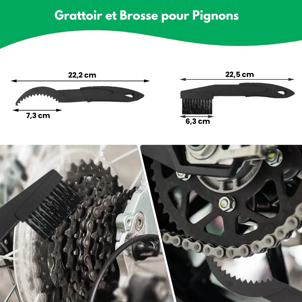 BikeBrush™ - Kit De Nettoyage Pour Chaine Vélo