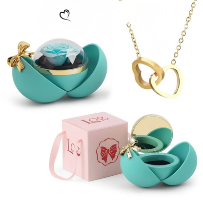 Lovenja™ - Coffret Rose Éternelle Avec Collier