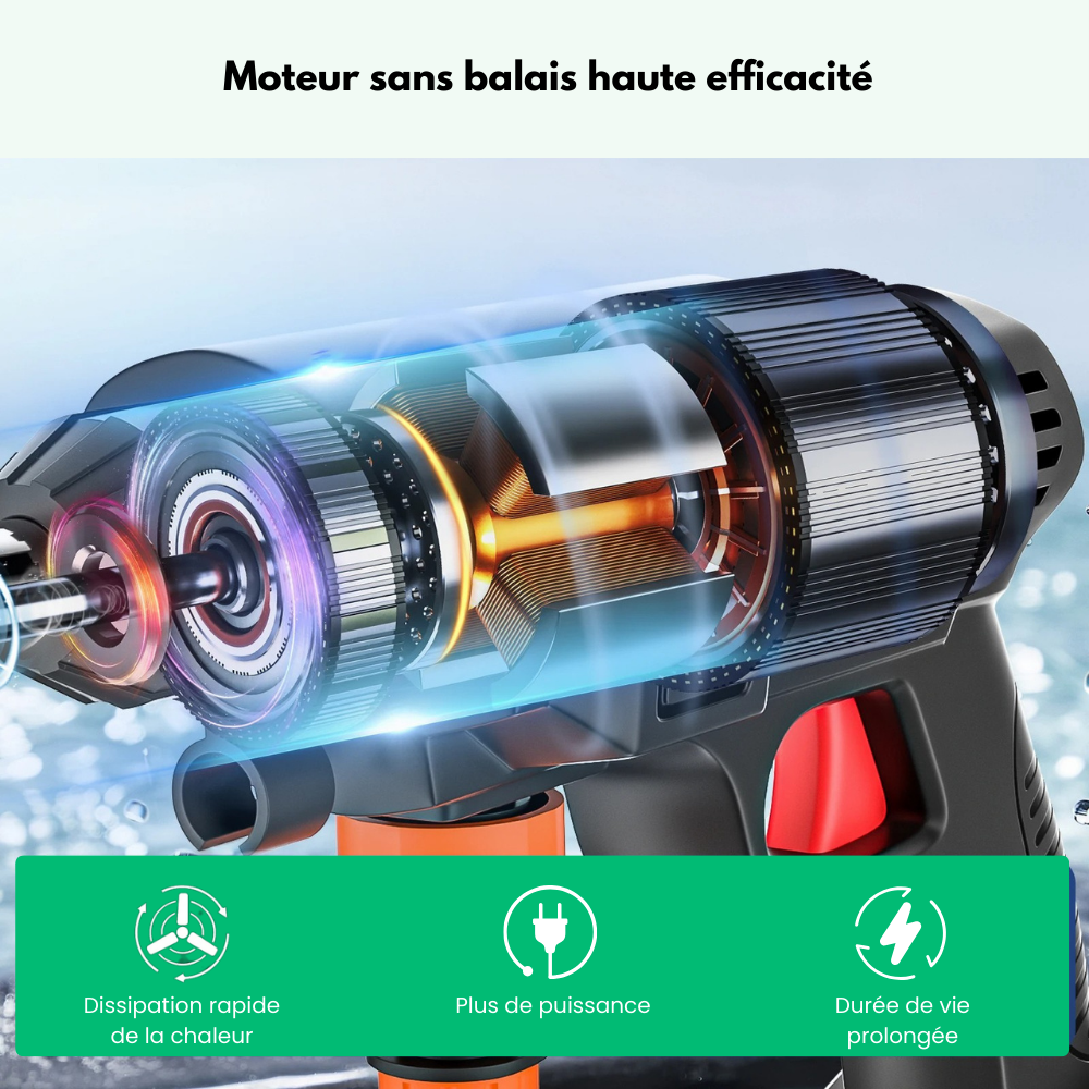 CleanShot™ - Pistolet Nettoyeur Haute Pression Sans Fil