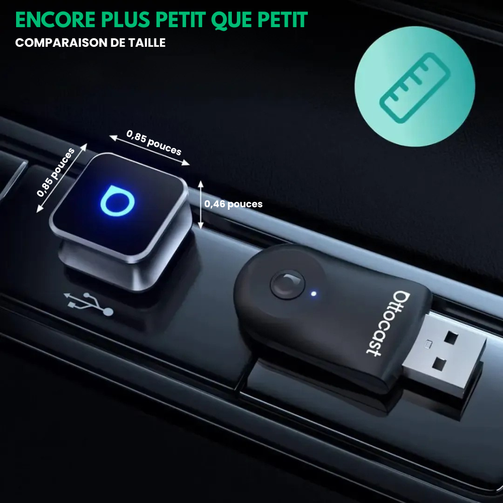 Ottocast™ - Adaptateur CarPlay Sans Fil Universel