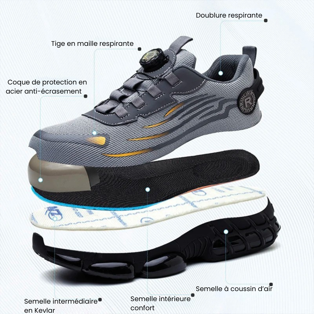 Clickrs™ - Baskets De Sécurité Ultra Confort Et Résistantes