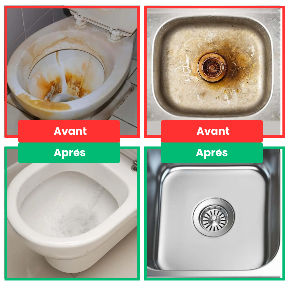 EcoRock™ - Nettoyant Naturel Anti-Calcaire Et Taches