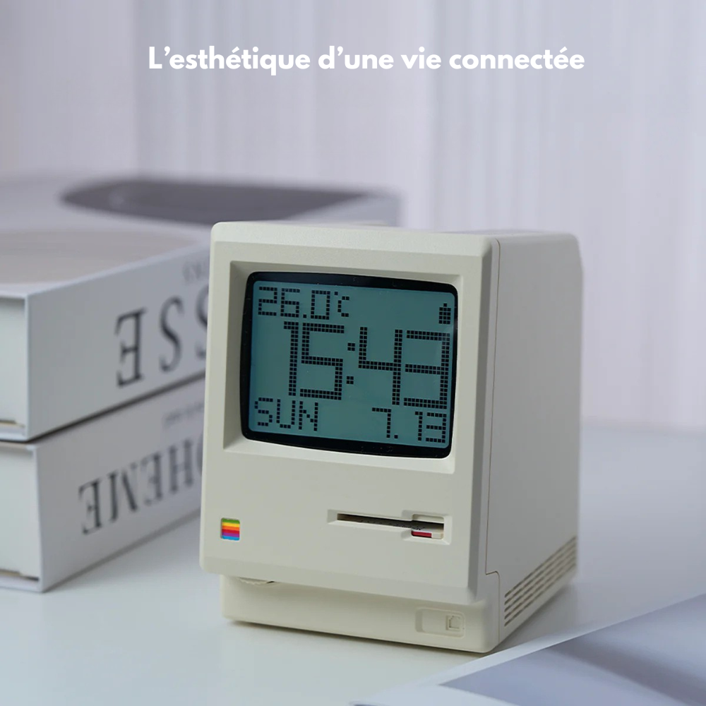 Maclock™ - Horloge Numérique Rétro