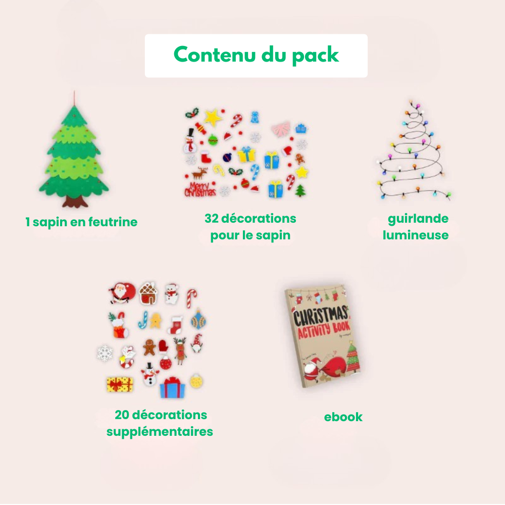 TreeTots™ - Sapin De Noël En Feutrine Pour Enfant