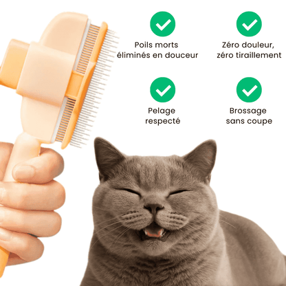 Veluto™ - Brosse Anti-Poils Chien & Chat
