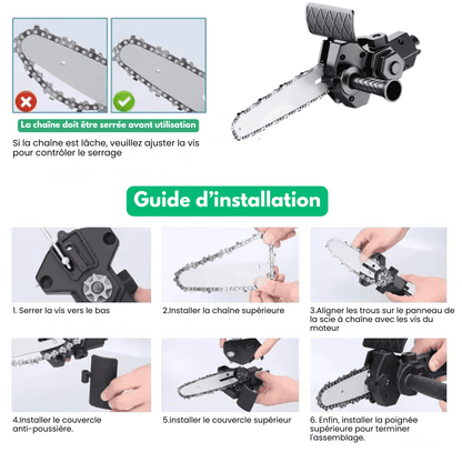 CraftSaw™ - Transformez Votre Perceuse en Tronçonneuse