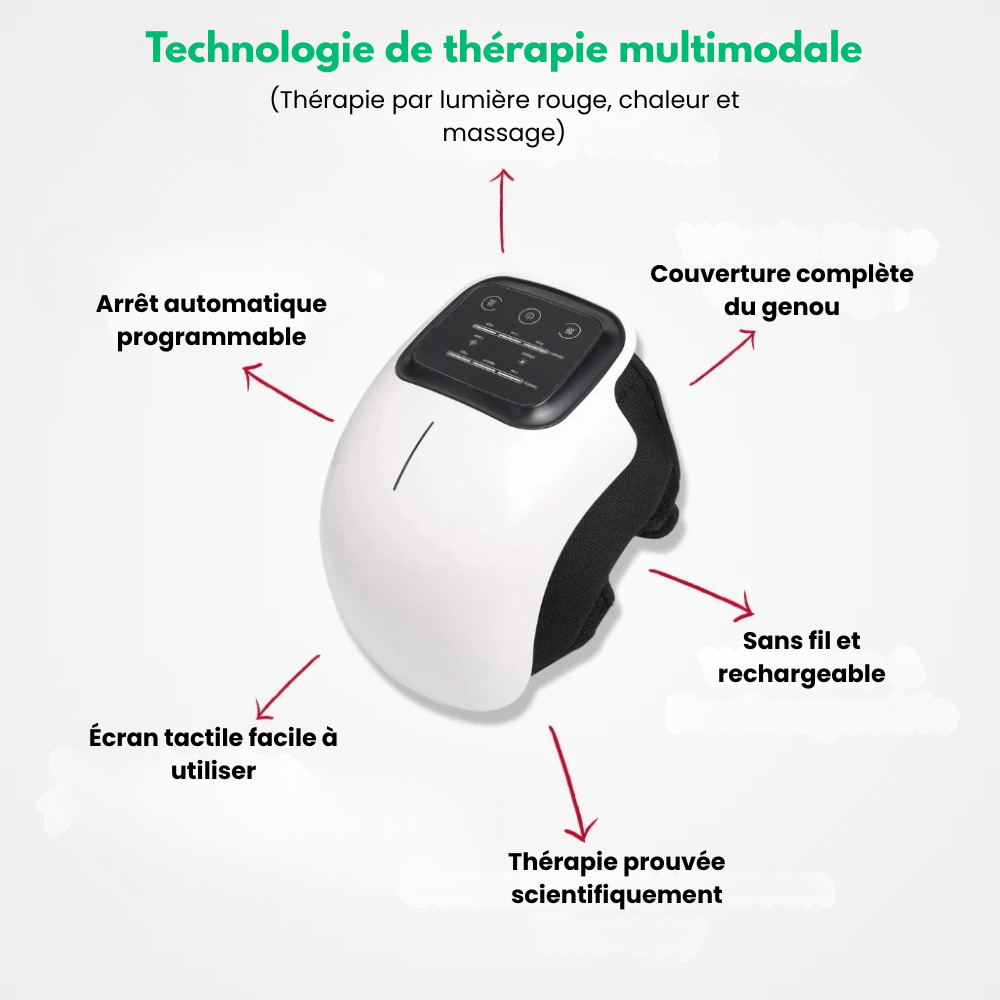 Theramure™ - Thérapie Genou Par Lumière Rouge, Chaleur Et Massage