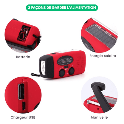 NEXRadio™ - Radio Multifonction Portable Solaire