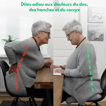 PosturePad™ - Coussin De Soutien Lombaire Et Coccyx