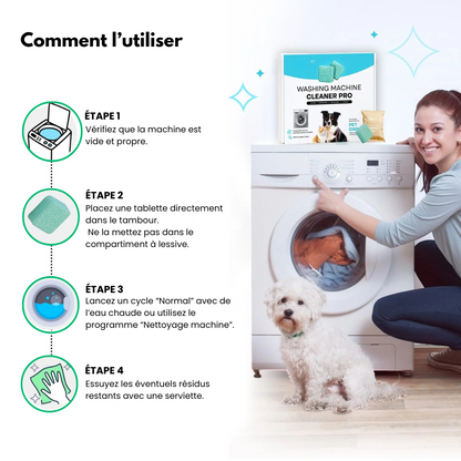 DrumFresh™ - Nettoyant Anti-Odeurs Et Poils Pour Lave-Linge