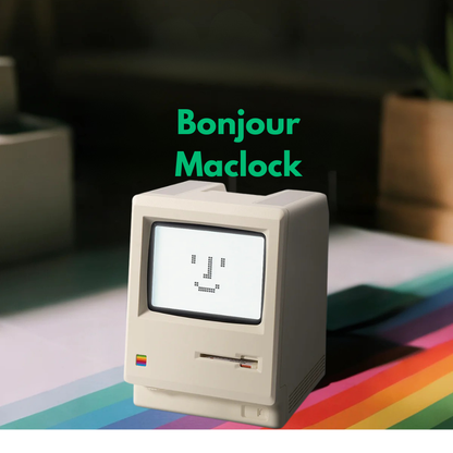 Maclock™ - Horloge Numérique Rétro