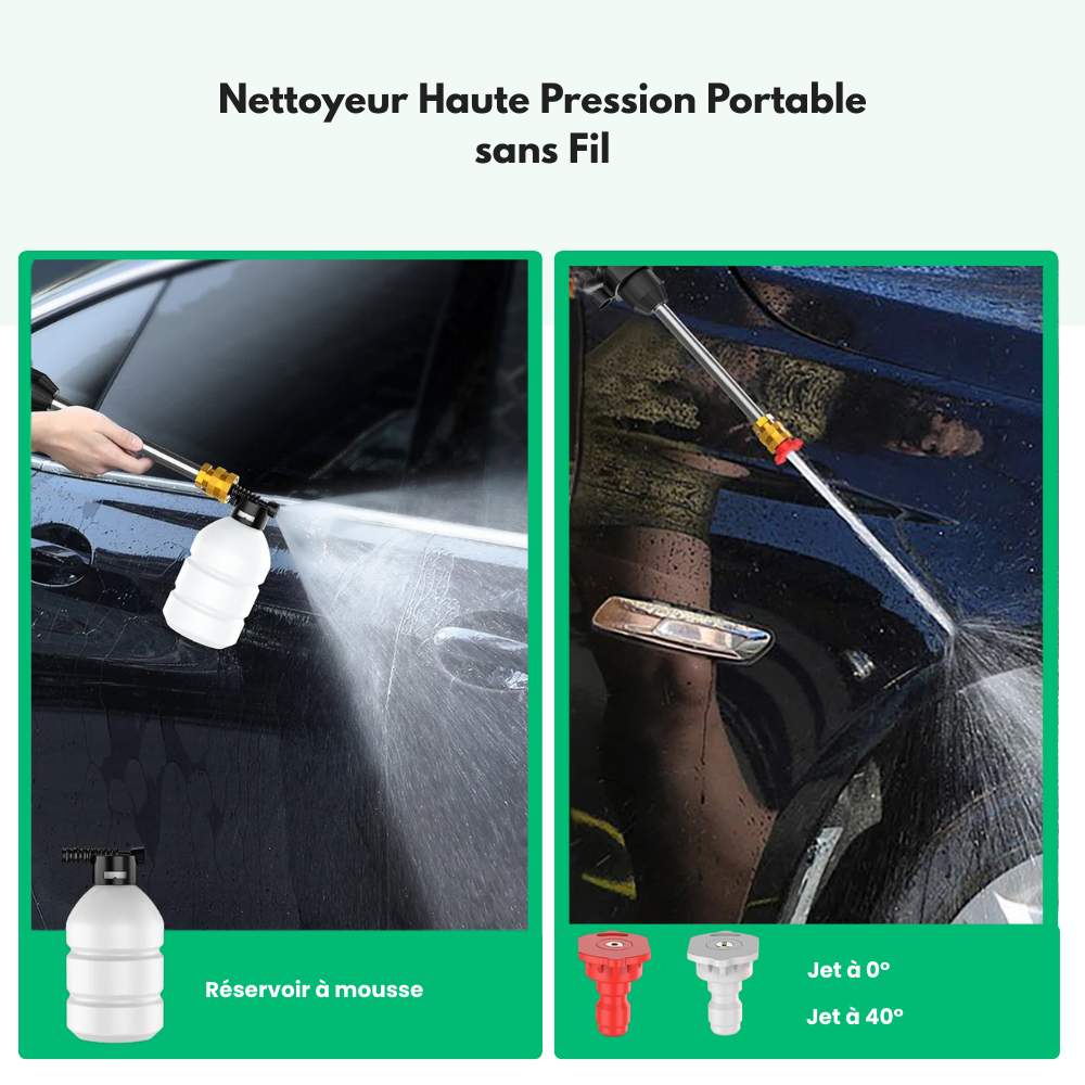 CleanShot™ - Pistolet Nettoyeur Haute Pression Sans Fil