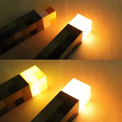 PixelTorch™ - Lampe Torche Minecraft Rechargeable