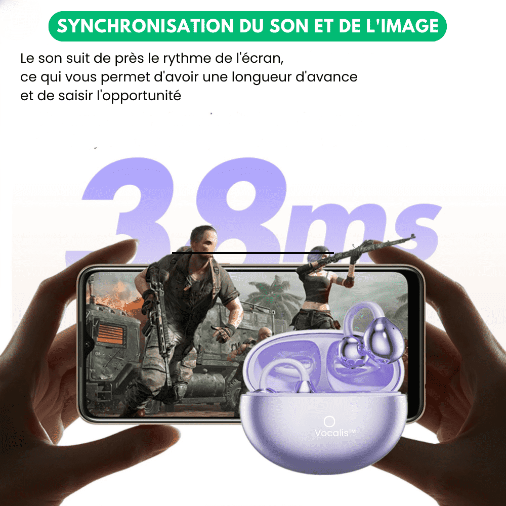Vocalis™ - Écouteurs Bluetooth Clip-On
