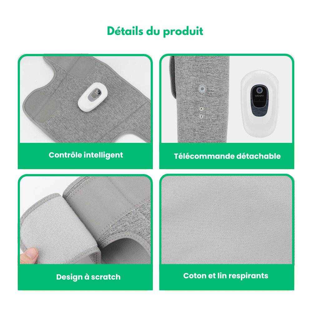 FlowFit™ - Massage 3-En-1 : Compression, Chaleur Et Vibration