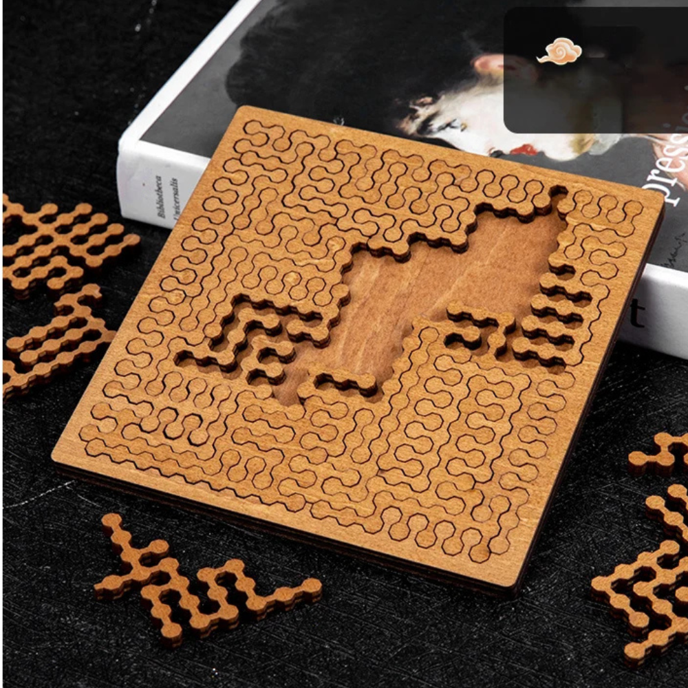PuzzleLab™ - Casse-Tête En Bois Avec Pièces Uniques