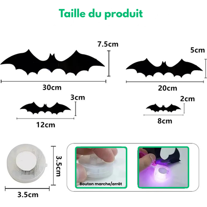 BatLight™ - Chauves-Souris 3D LED Halloween