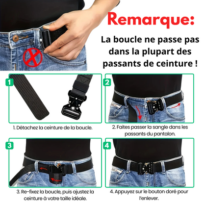 SteelCore™ - Ceinture tactique ultra-résistante