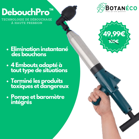 DebouchPro™ - Déboucheur par pression 4 en 1