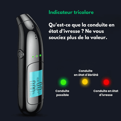AlcoCheck™ - Éthylomètre Électronique Réutilisable